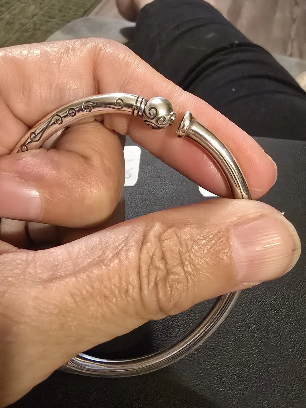 Brighton Charming Bangle, added a heart red charm